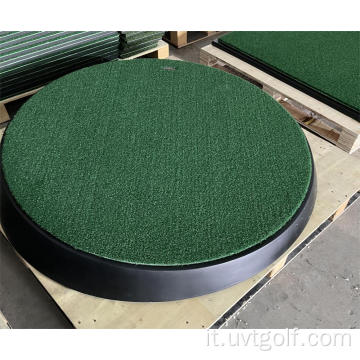 Mini tappetino da golf rotondo mini di allenamento rotabile